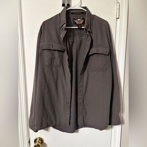 Harley-Davidson button-down shirt grey Large